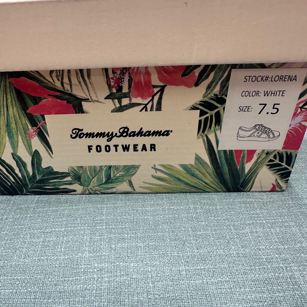 Tommy Bahama Lorena Womens White Casual Sneakers Size 7.5 New In Box - Picture 11 of 11